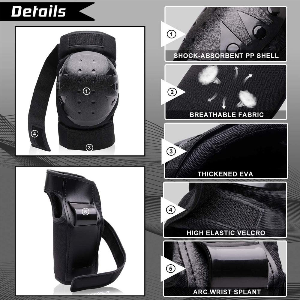 الكبار الشباب واقية منصات الرك - مراجعة Mountain Biking Elbow Pads وسعره